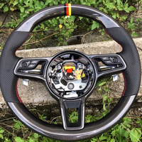 Volant en cuir et fibre de carbone personnalisé pour toute la gamme Porsche Panamera Macan Cayenne 718 911 918 958 970 971