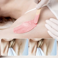 Lifestance 1lb Perles de cire dure rose de haute qualité pour l'épilation du visage, indolore, sans colophane, perles de cire chaude dépilatoire, vente directe usine