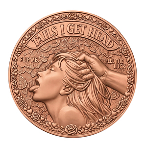 Pièce de monnaie amusante en cuivre pur de 1 oz avec impression UV - Product Image 2