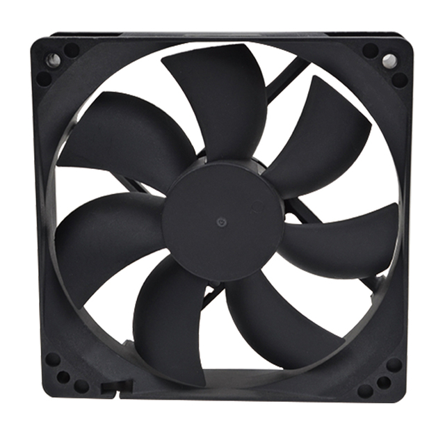 12/24V DC Axial Flow Fan Ball/Hydraulic Bearing 120x120x25mm Plastic Blades OEM ODM Electric CE Certified Power Supply Use