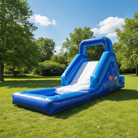 Toboggan aquatique gonflable commercial avec souffleur - 7x2,5m Piscine gonflable pour la cour pour la location de fêtes