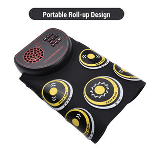 Roll-up Speaker <strong>Electronic</strong> <strong>Drum</strong> <strong>Set</strong> Soft Silicone <strong>Drum</strong> with Foot Pedals <strong>Drum</strong> Sticks - Product Image 6