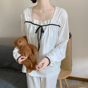 Venta al por mayor de pijamas Pillama Mujer Pijama Por Mayor <span class=keywords><strong>Ropa</strong></span> De Dormir Pijama Femmes Dos Piezas Loungewear Set Pijama para Mujer - Product Image 6