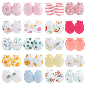 Venta al por mayor guantes de bebé <span class=keywords><strong>antiarañazos</strong></span> cara algodón recién nacido 0-6 meses puede morder protección de manos anticomida moda de invierno - Product Image 3