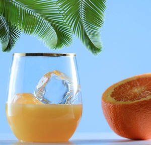 Lunettes à vin sans monture en plastique, verres à whisky transparents 12 OZ, jetables, résistantes aux chocs, pliables, 1 pièce - Product Image 5