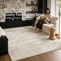 Tapis italien de luxe léger, motif abstrait dégradé, en nylon, hauteur de poils 9 mm, tricoté haute densité, lavable, anti-salissure, grand format
