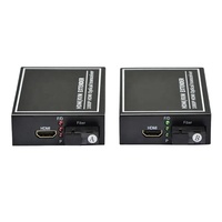 Konverter Audio Video Mini Portabel 1 Pasang Mode Tunggal Antarmuka FC/SC 1080P H D M Kotak Karton Hitam Pengupas Kabel Bulat FTTX