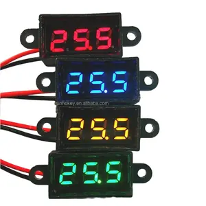 New 0.28 polegadas micro voltímetro à prova d' água! 3.50-30.0V dois-linha do display digital/voltímetro digital