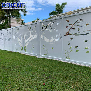 ฉากกั้นตกแต่งแบบกำหนดเอง ตัดด้วยเลเซอร์ กันน้ำ สำหรับภายนอกอาคาร ทำจากโลหะผสมอลูมิเนียม ใช้คลุมเครื่องปรับอากาศ - Product Image 4