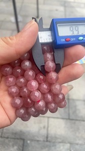 8-10mm <span class=keywords><strong>rosa</strong></span> quarzo di modo semplice braccialetto di pietra naturale quarzo <span class=keywords><strong>rosa</strong></span> <span class=keywords><strong>bracciale</strong></span> - Product Image 6