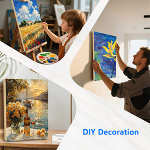 Panneaux de bois de 16x20 "pour la peinture, berceau de galerie de 3/4" de profondeur (lot de 4) planches de bois pour l'artisanat, planches d'art pour l'acrylique et la peinture à l'huile - Product Image 6