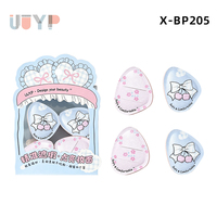 Lot de 4 mini houppettes de maquillage en gros pour fond de teint et poudre, OEM/ODM, pour un application précise et un effet correcteur