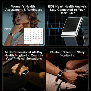 DENIXI E900 스크린리스 스마트 피트니스 밴드 ECG 심박수 HRV 혈중 산소 모니터링 남녀 건강 및 수면 추적 - Product Image 4