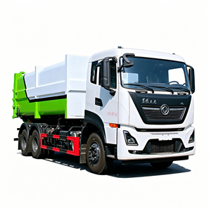 Nouveau camion à ordures Dongfen 6x4 à chargement et déchargement par rouleaux, camion à benne hydraulique complète avec conteneur de déchets à accouplement pour l'assainissement urbain - Product Image 1