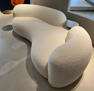 Disson Furniture's Italian Lishan Luxury Modern Designer Sofá seccional Light Luxury Living Room Love Seat Combination Villas - Product Image 6