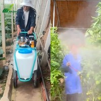 Pulvérisateur électrique haute capacité, chariot à main, pulvérisateur électrique, pulvérisateur de pesticides avec roues pour serre et pépinière