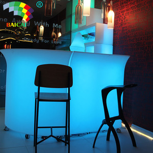 Manufacturer Customized Illuminated <strong>LED</strong> Bar <strong>Counter</strong> Plastic Mobile Bar <strong>Counter</strong> with Light Color Change Hot Sale - Product Image 6