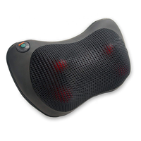 Coussin de massage électrique Shiatsu avec chaleur, masseur portable pour le cou, le dos et les épaules, pour soulager les douleurs musculaires profondes