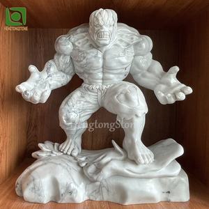 Estatua de Mármol de Personaje de Película, <span class=keywords><strong>Hulk</strong></span>, para Interiores, Pequeña, Artesanía, Figura Famosa, Escultura de Piedra - Product Image 3