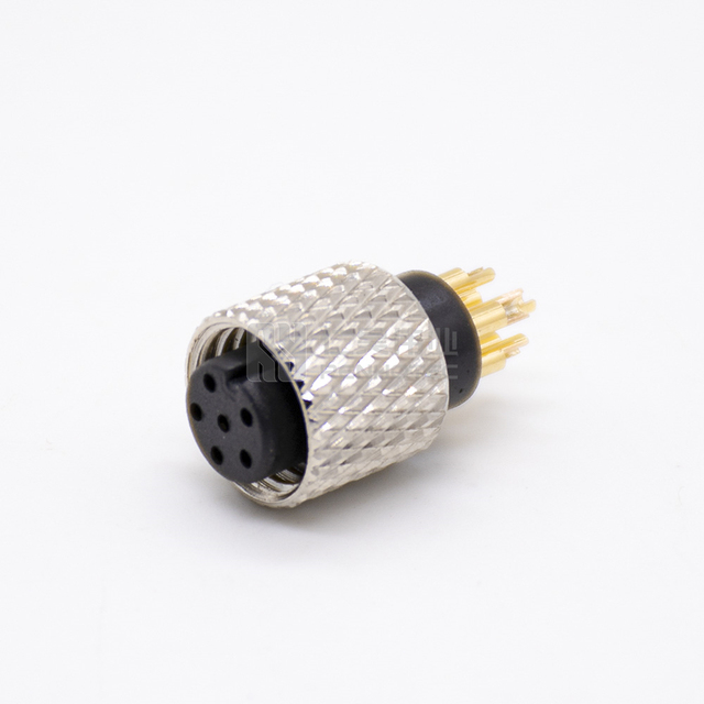 M8 6 Pin IP67/IP68 Circular Connectors for Industrial Sensor Applications