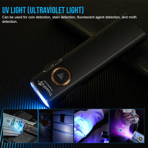 Linterna UV Portátil <span class=keywords><strong>Ultra</strong></span> Delgada TrustFire, Luz de Seguridad Láser Verde LED Recargable, Clip Magnético de Bolsillo Único, Ultravioleta - Product Image 5