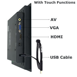 Layar <span class=keywords><strong>Monitor</strong></span> Sentuh LCD Panel Mount Ukuran Kecil 7 Inci 1024*600 Kelas Industri - Product Image 5