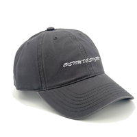Casquette de baseball souple non structurée à 6 panneaux en sergé de coton avec broderie personnalisée pour hommes et femmes, vente en gros OEM