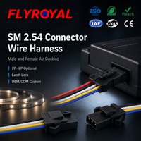 Conector SM de 2 Pines, Arnés de Cables de 2.54mm, 22 24 26AWG, Macho y Hembra, Rojo y Negro, Cableado Previamente, Ensamblaje de Cable de Conexión Rápida
