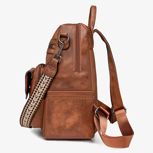 Leather <b>Backpack</b> Purse Set for Women Designer <b>Ladies</b> Shoulder Bag Fashion Faux Work Travel Handbags - Product Image 3