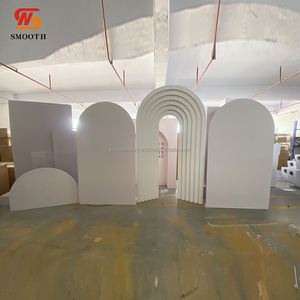 Fondo de tabla de asientos blancos de boda suave vela curvada 2 tamaños acrílico blanco de alto brillo con soporte trasero - Product Image 4