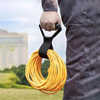 Sangle de rangement auto-adhésive robuste en nylon 100 % écologique avec boucle auto-agrippante, poignée multifonction pour câbles, tuyaux et cordons – Direct Usine