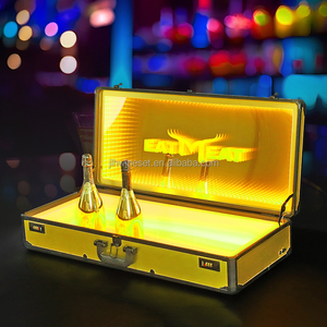 Câu lạc bộ đêm <span class=keywords><strong>Bar</strong></span> rượu sâm banh chai tàu sân bay dẫn rượu hiển thị Hộp rượu vang trường hợp cặp glorifier chai thịt dịch vụ trình bày - Product Image 3