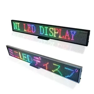 Panneau de Message publicitaire LED multicolore 16x128 pixels, panneau d'éclairage, panneau d'ouverture de magasin, panneau de Message défilant pour Bus de voiture