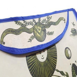 History Edition Custom-Designed Masonic Regalia Bib Apron Kit Printed Cotton and Leather Material - Product Image 2