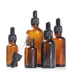 Botellas de Vidrio Ámbar de 15 ml de Alta Calidad para Aceites Esenciales, Recargables, con Tapón de Rosca, Gotero para Suero para el Cuidado de la Piel, Esmalte de Uñas - Product Image 1