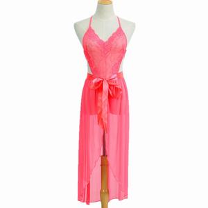 Conjunto <span class=keywords><strong>de</strong></span> Lencería Romántica Transparente y Seductora <span class=keywords><strong>de</strong></span> Estilo Europeo y Americano, Camisón Sexy con Tirantes - Product Image 6