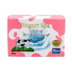 Y434 YOKO YOGURT SPA MILK <b>SOAP</b> 90g. Body <b>Soap</b> Rich with Moisturizer from Olive Oil & Proteins Yogurt Cleansed and Creamy Smooth - Product Image 1