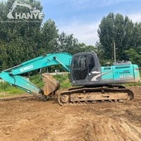 Gebrauchter Bagger zum Verkauf Kobelco SK210 Geringe Laufleistung Originallackierung Sofort Einsatzbereit Kraftstoffeffizient Langlebige Konstruktion Klimaanlage