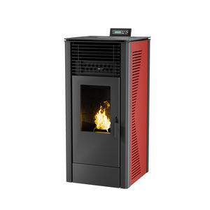 Poêle à <span class=keywords><strong>granulés</strong></span> PANSEE PK-120 - Combustion propre et silencieuse, efficacité <span class=keywords><strong>de</strong></span> 90%, design moderne en fonte, autoportant pour le chauffage du salon - Product Image 5