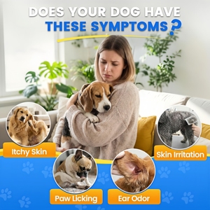 Alivio Natural para Alergias a la Levadura en Perros, Calma la Picazón, Cuidado para la Inflamación de Orejas y Patas, Sabor a Tocino 60ml |   Marca Privada - Product Image 3