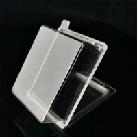 Yuxuan QS-6440 Coque de présentation en plastique PET transparent jetable, imprimée UV, épaisseur 0,3 mm, personnalisable, pour pierres précieuses en vrac