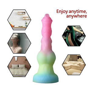 Flüssigsilikon Stark Saugend Weich Riesiger Alien Fluoreszierender <span class=keywords><strong>Dildo</strong></span> Anales Spielzeug Gigantischer Monster-<span class=keywords><strong>Dildo</strong></span> - Product Image 4