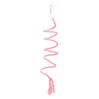 Corde d'escalade pour perroquet, tressée à la main, balançoire rotative, jouet Xuan Feng Tiger Skin Peony, décoration de cage à oiseaux, perchoir suspendu en fer