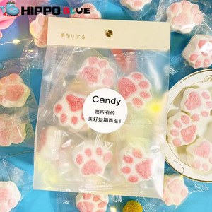 Forme de dessin animé de patte de chat de haute qualité envoyer aux amoureux envoyer aux enfants des fabricants de bonbons halal à la guimauve - Product Image 2