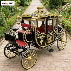 Carruaje Real Eléctrico con Caballos para Bodas, Fiestas y Celebraciones de Lujo, 4-6 Asientos, Llantas Sólidas - Product Image 4