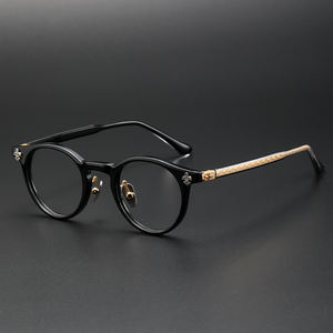 Nuova Montatura per Occhiali da Vista <span class=keywords><strong>JOJO</strong></span> per Uomo, Design Semplice ed Elegante, Telaio Rettangolare in Titanio con Lenti in Vetro - Product Image 3