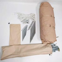 Tente murale en toile de coton imperméable de luxe pour le camping en plein air en famille
