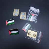 En gros, épingles et badges drapeau de la Palestine, épingles carte drapeau vert et blanc pour chapeaux, vêtements et réfrigérateurs