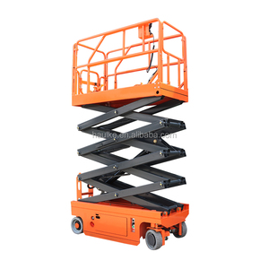 Alemán-Fabricante de plataformas de trabajo aéreo de China, plataformas elevadoras de tijeras eléctricas autopropulsadas Haulke a la venta - Product Image 1