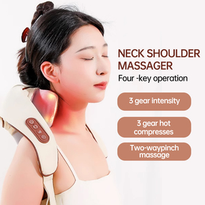 Alta calidad 3D Mini Trapecio hombro y cuello masajeador portátil cuello masajeador con calor inteligente cuello masajeador almohada - Product Image 3